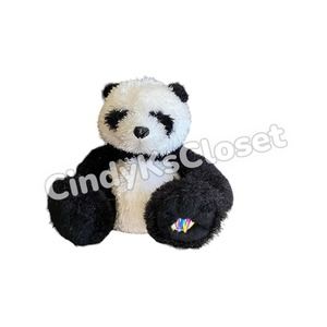 GANZ Panda 7” black and white stuffed animal HM111